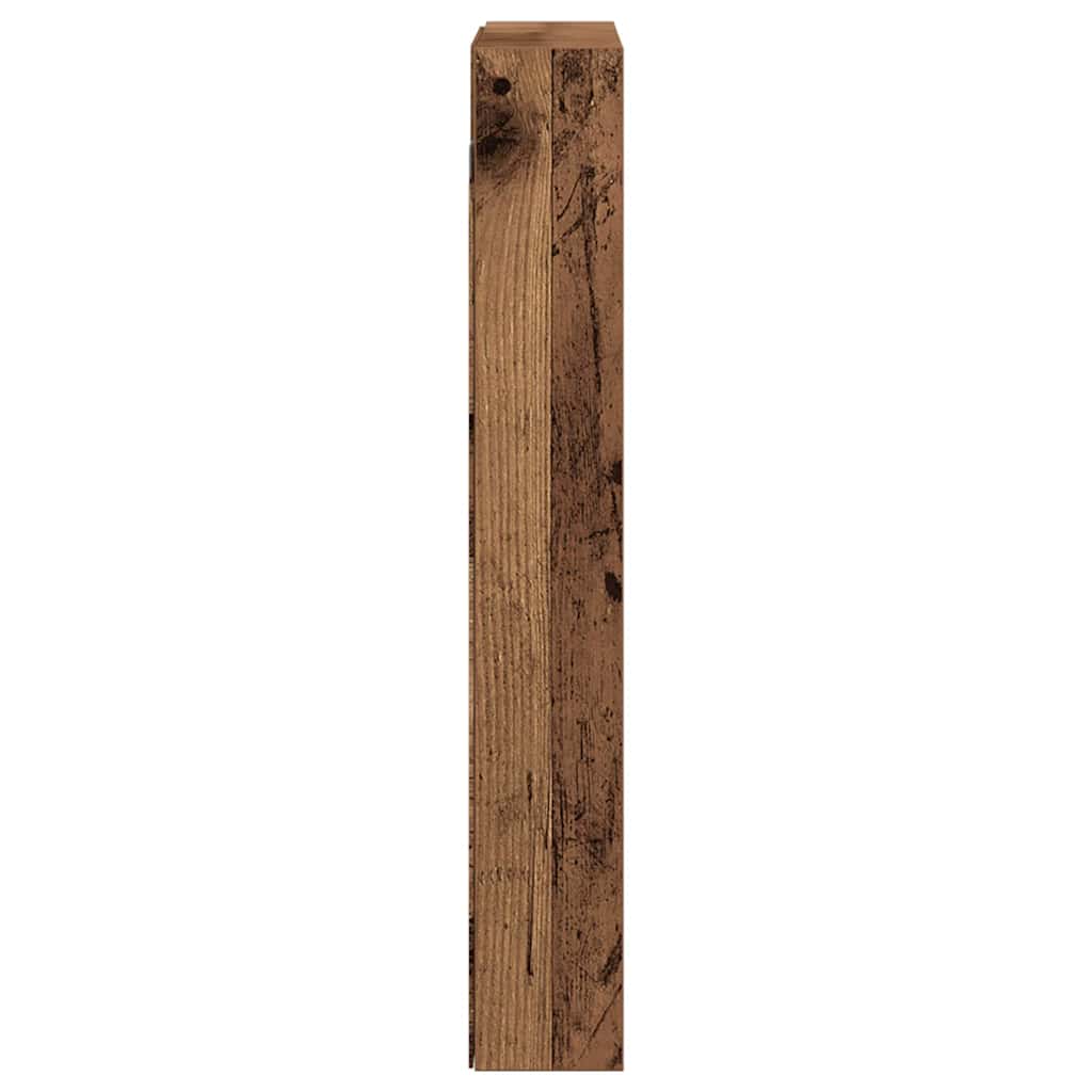 vidaXL Display Cabinet Old Wood 60 x 8.5 x 58 cm Engineered Wood