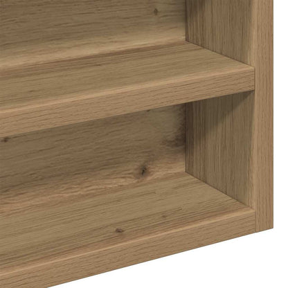 vidaXL Display Cabinet Wall-Mounted Artisan Oak 60 x 8.5 x 58 cm