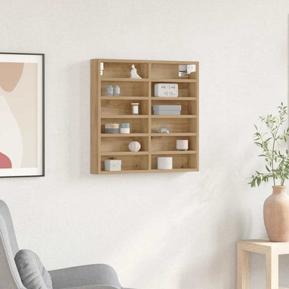 vidaXL Display Cabinet Artisan Oak 60 x 8.5 x 58 cm Engineered Wood