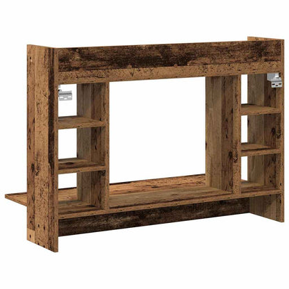 vidaXL Wall-Mounted Desk Old wood Engineered wood 105 x 48 x 75 cm