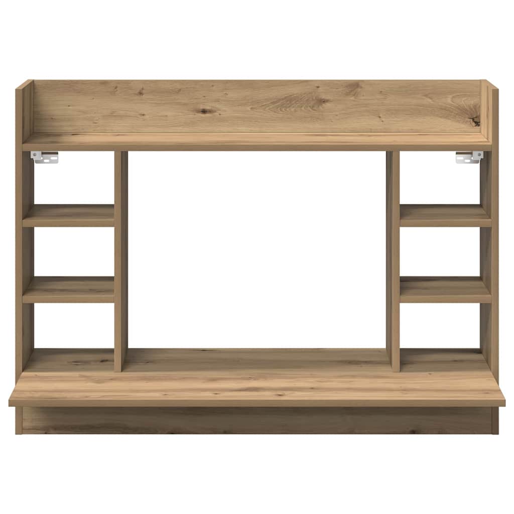 vidaXL Wall-Mounted Desk Artisan oak Engineered wood 105 x 48 x 75 cm