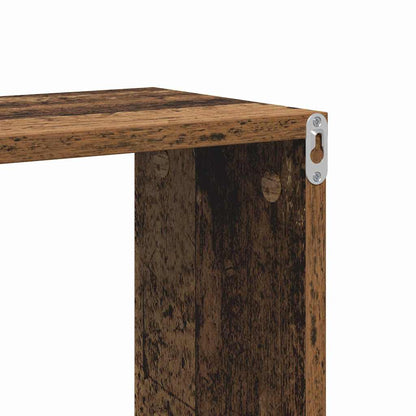 vidaXL Wall Shelf with Shelf Wall-mounted Brown Engineered Wood