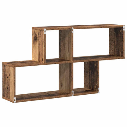 vidaXL Wall Shelf with Shelf Wall-mounted Brown Engineered Wood