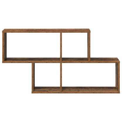 vidaXL Wall Shelf with Shelf Wall-mounted Brown Engineered Wood