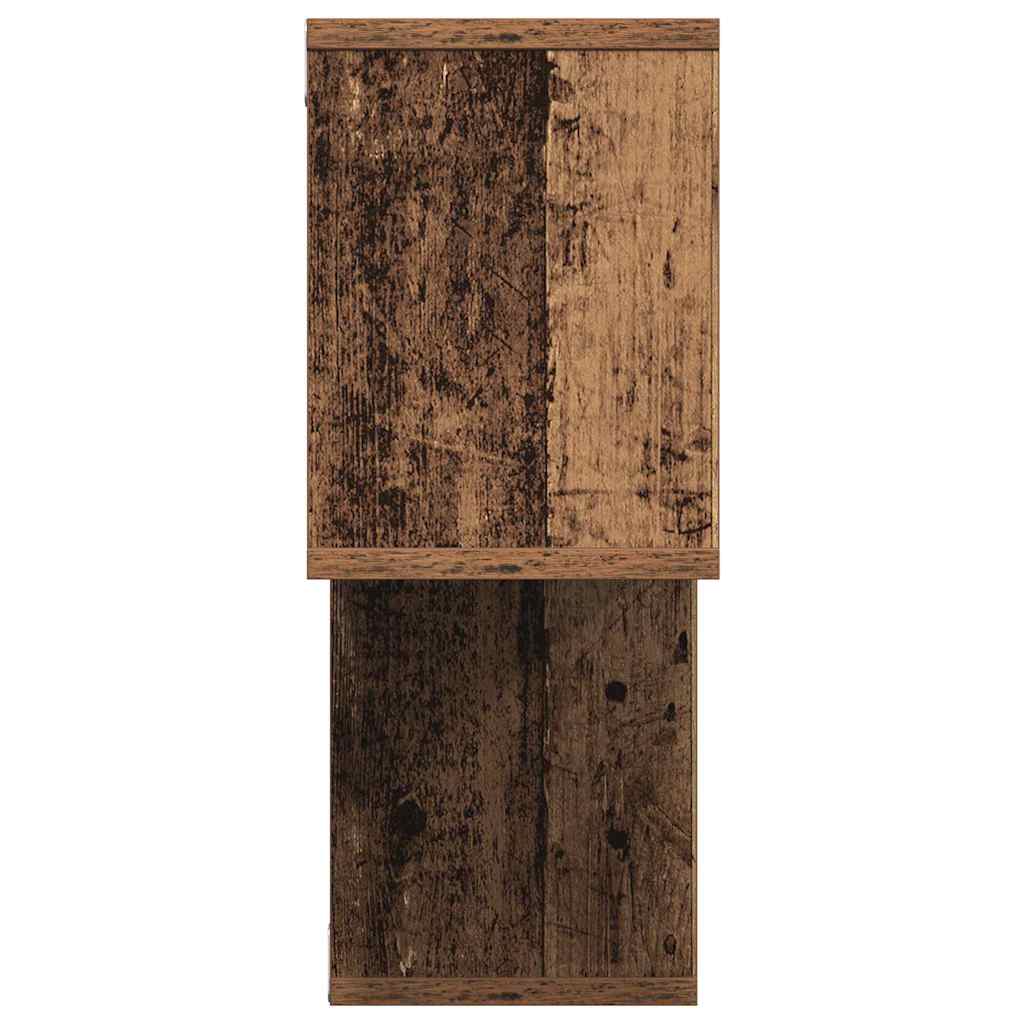 vidaXL Wall Shelf with Shelf Wall-mounted Brown Engineered Wood