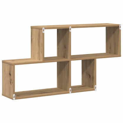 vidaXL Wall Shelf with Shelf Wall-mounted Brown Engineered Wood