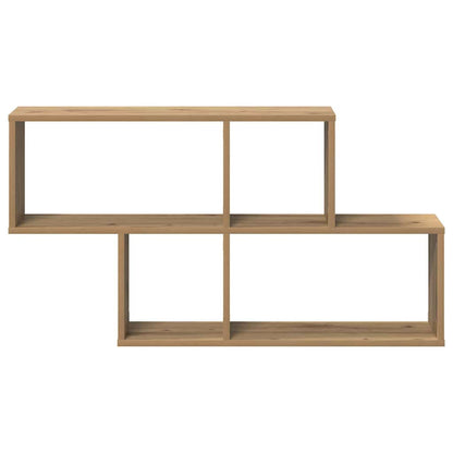 vidaXL Wall Shelf with Shelf Wall-mounted Brown Engineered Wood