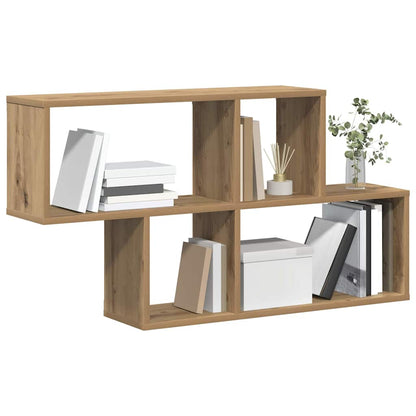 vidaXL Wall Shelf with Shelf Wall-mounted Brown Engineered Wood