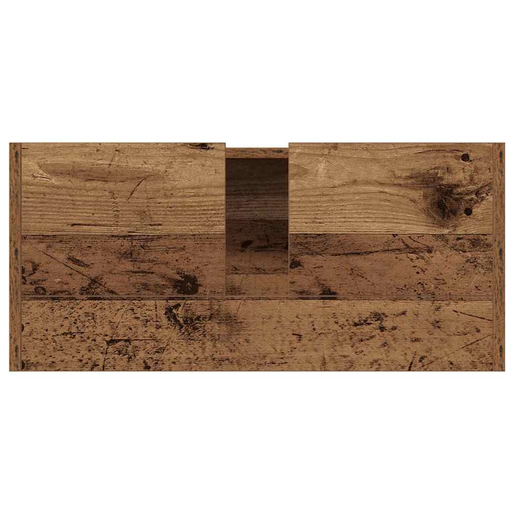 vidaXL Bathroom Cabinet Old Wood 63 x 29 x 55 cm Engineered wood