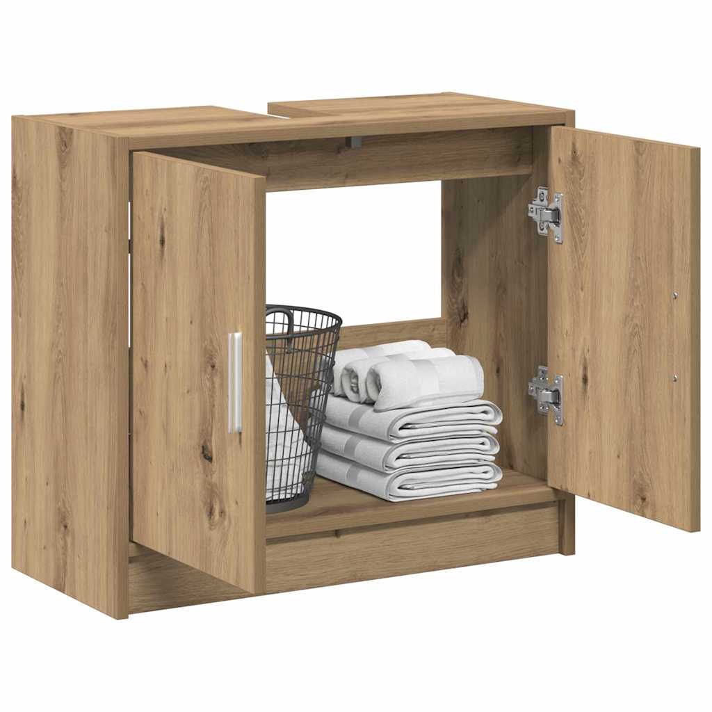 vidaXL Bathroom Cabinet Artisan Oak 63 x 29 x 55 cm Engineered wood