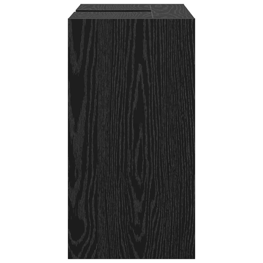 vidaXL Bathroom Cabinet Black Oak 63 x 29 x 55 cm Engineered wood
