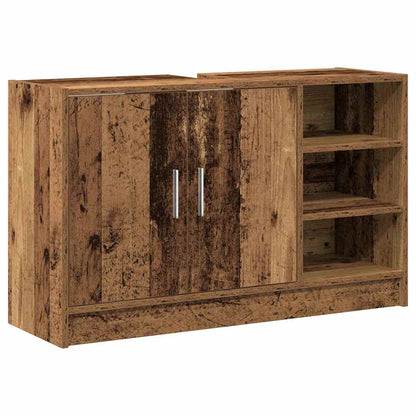 vidaXL Bathroom Cabinet Old Wood 90 x 29 x 55 cm Engineered wood