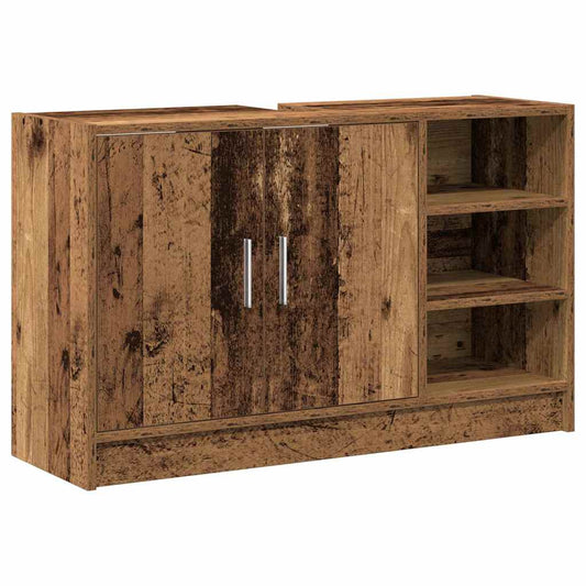 vidaXL Bathroom Cabinet Old Wood 90 x 29 x 55 cm Engineered wood