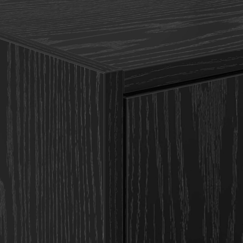 vidaXL Bathroom Cabinet Black Oak 90 x 29 x 55 cm Engineered wood