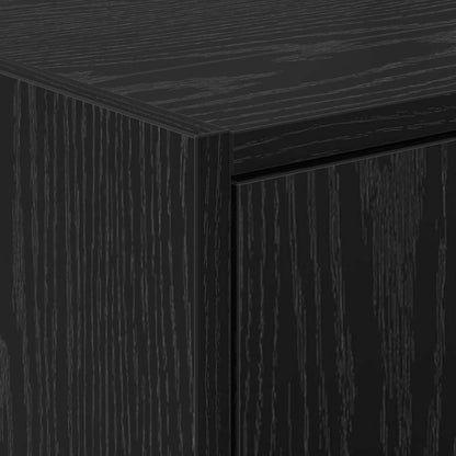 vidaXL Bathroom Cabinet Black Oak 90 x 29 x 55 cm Engineered wood