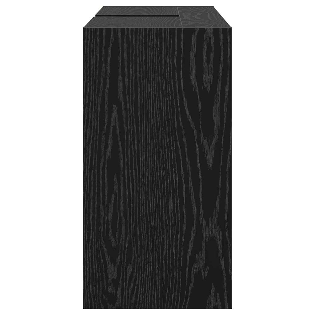 vidaXL Bathroom Cabinet Black Oak 90 x 29 x 55 cm Engineered wood