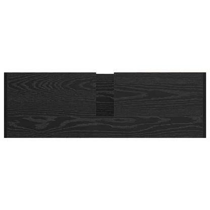 vidaXL Bathroom Cabinet Black Oak 90 x 29 x 55 cm Engineered wood