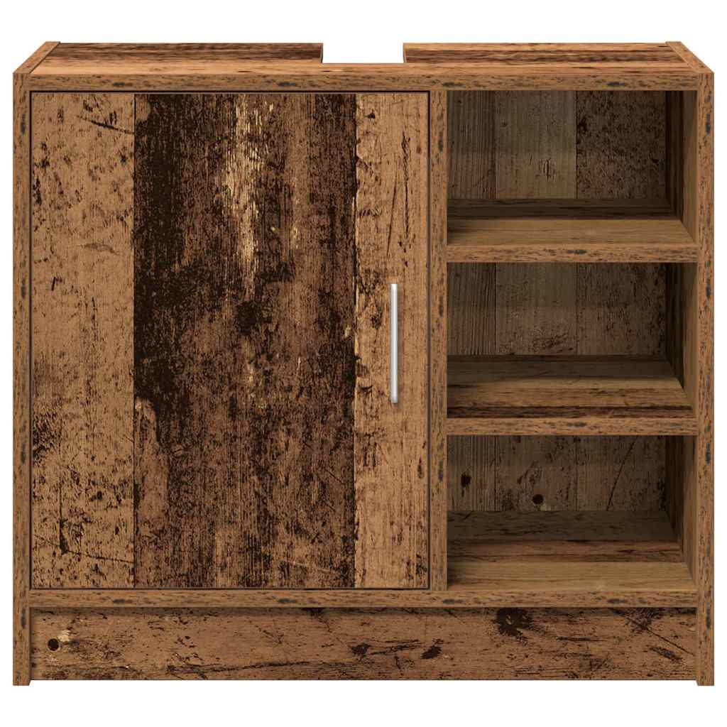 vidaXL Bathroom Cabinet Old Wood 63 x 29 x 55 cm Engineered wood