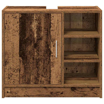 vidaXL Bathroom Cabinet Old Wood 63 x 29 x 55 cm Engineered wood