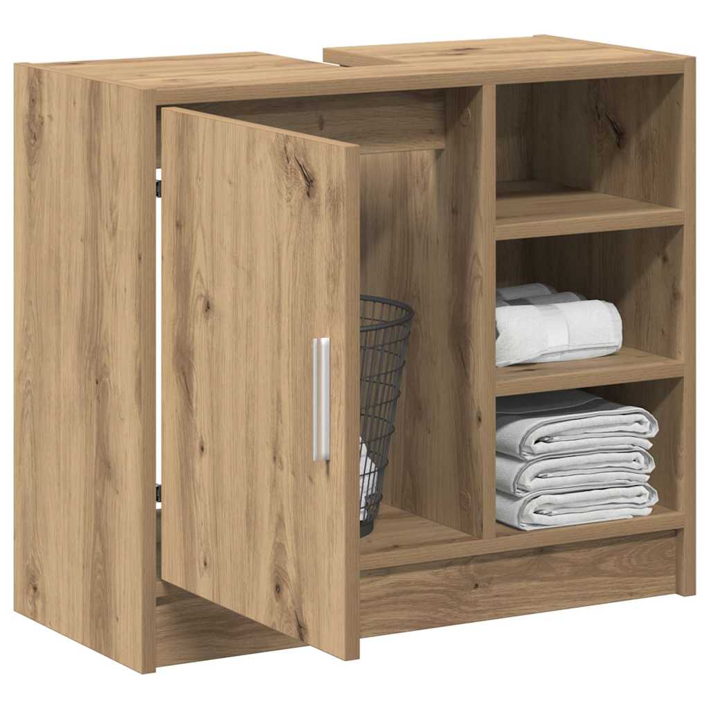 vidaXL Bathroom Cabinet Artisan Oak 63 x 29 x 55 cm Engineered wood