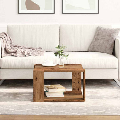 vidaXL Coffee Table Old Wood 51.5 x 51.5 x 30 cm Engineered Wood