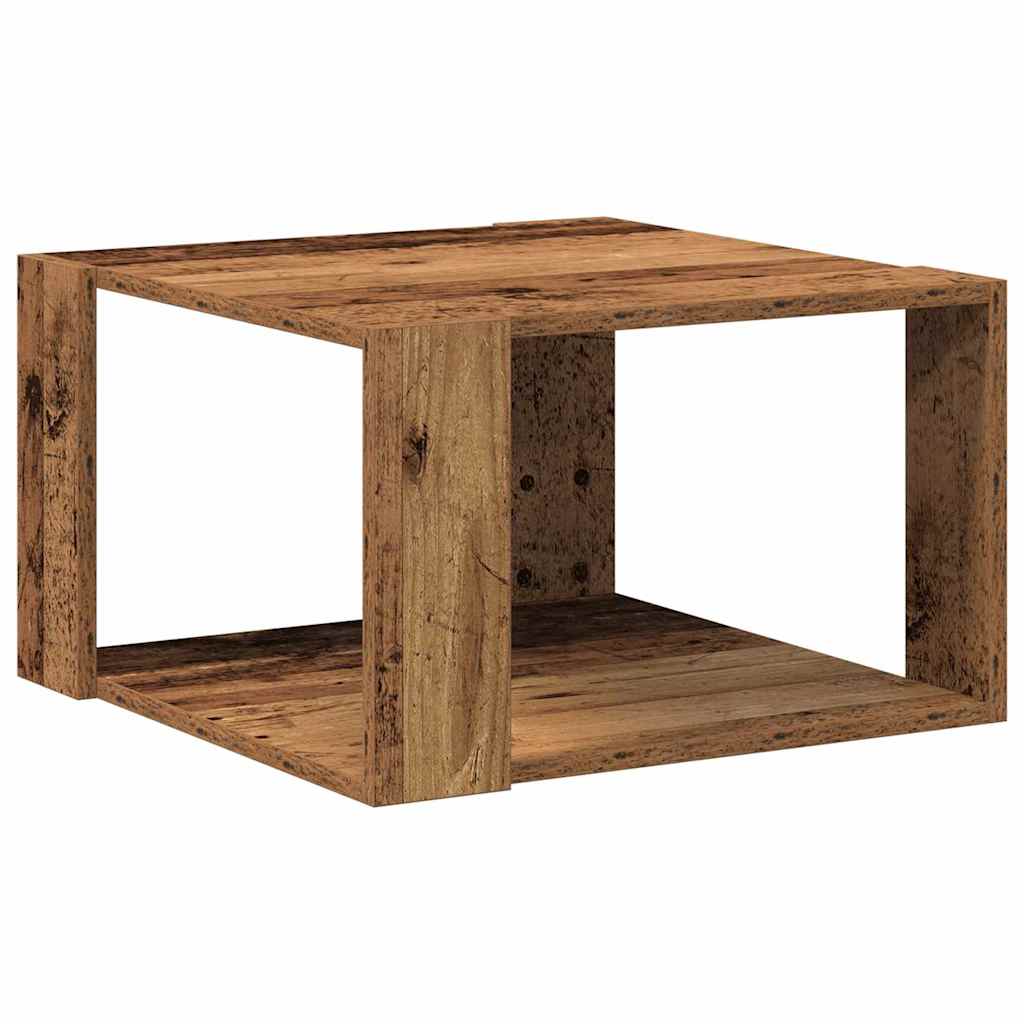 vidaXL Coffee Table Old Wood 51.5 x 51.5 x 30 cm Engineered Wood