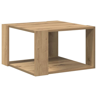 vidaXL Coffee Table Artisan Oak 51.5 x 51.5 x 30 cm Engineered Wood
