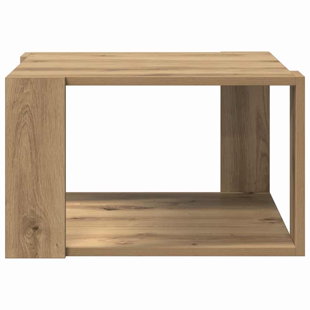 vidaXL Coffee Table Artisan Oak 51.5 x 51.5 x 30 cm Engineered Wood