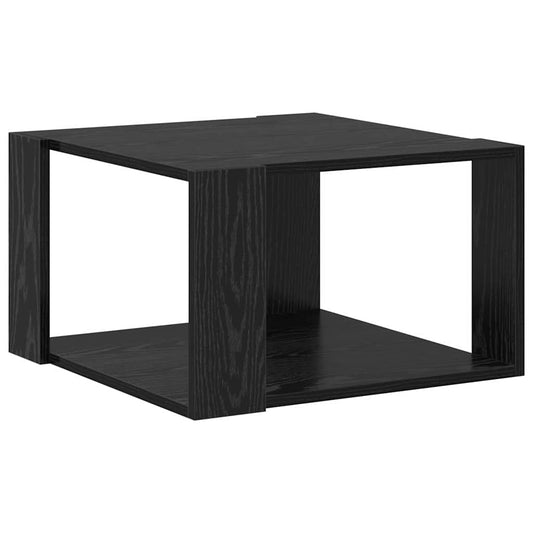 vidaXL Coffee Table Black Oak 51.5 x 51.5 x 30 cm Engineered Wood