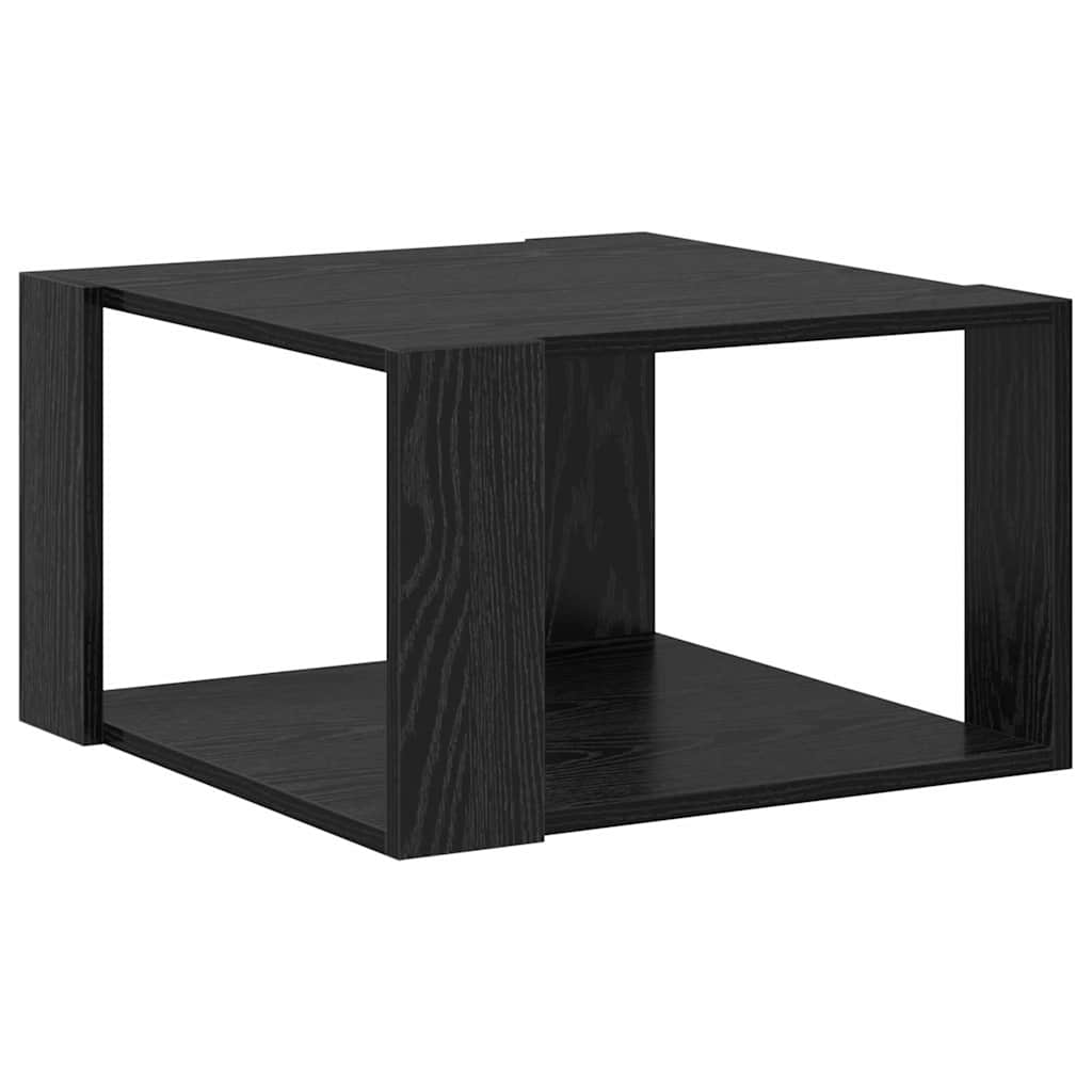 vidaXL Coffee Table Black Oak 51.5 x 51.5 x 30 cm Engineered Wood