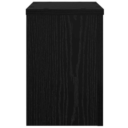 vidaXL Plant Stand 2 pcs Black Oak 20 x 20 x 30 cm Engineered Wood