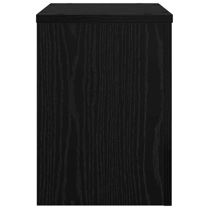 vidaXL Plant Stand 2 pcs Black Oak 25 x 25 x 35 cm Engineered Wood