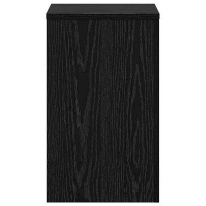 vidaXL Plant Stand 2 pcs Black Oak 30 x 30 x 50 cm Engineered Wood