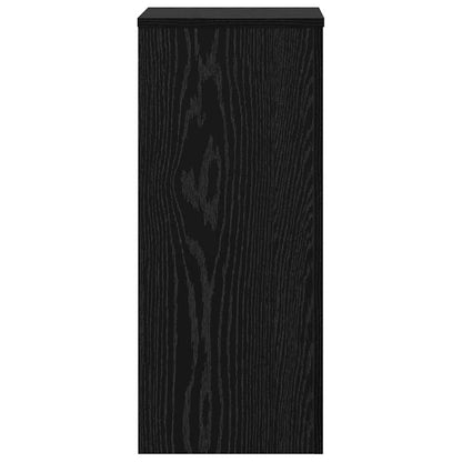 vidaXL Plant Stand 2 pcs Black Oak 30 x 30 x 70 cm Engineered Wood