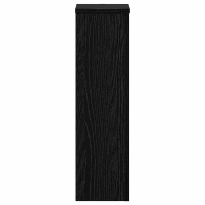 vidaXL Plant Stand 2 pcs Black Oak 17 x 17 x 60 cm Engineered Wood