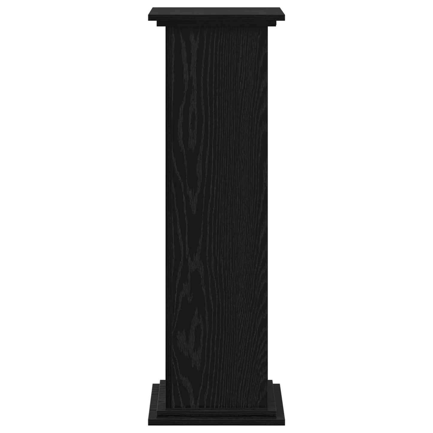 vidaXL Plant Stand Black Oak 33 x 33 x 100 cm Engineered wood