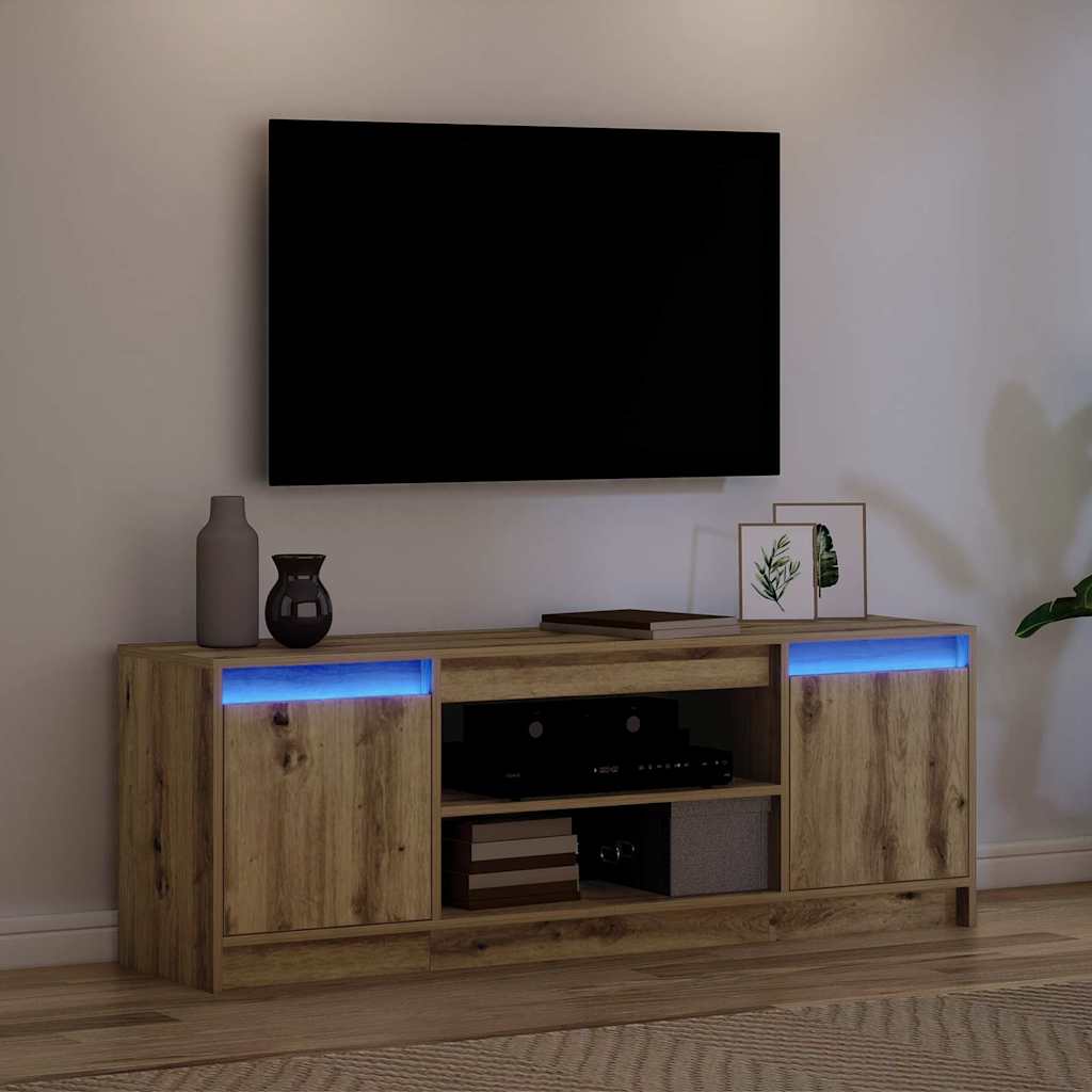 vidaXL TV Units 139.5 x 34 x 50 cm Brown Engineered wood