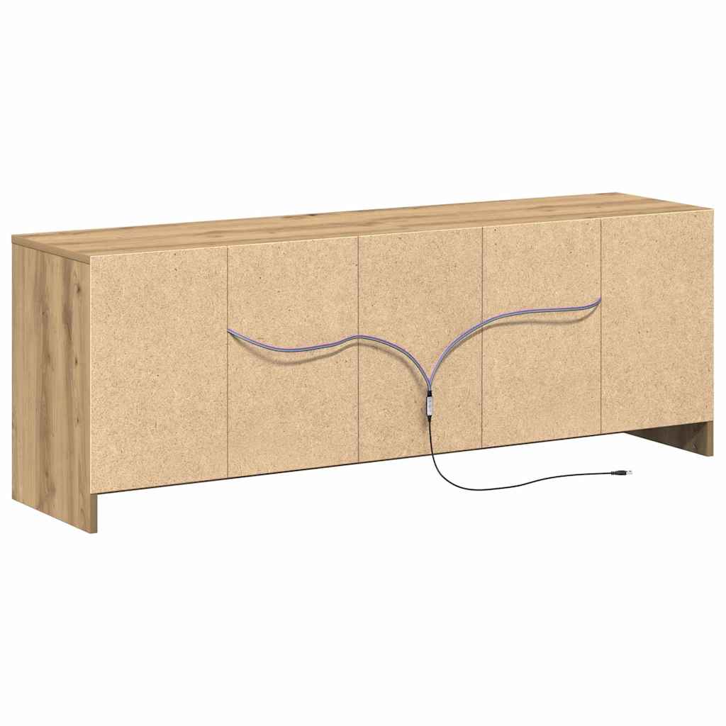 vidaXL TV Units 139.5 x 34 x 50 cm Brown Engineered wood