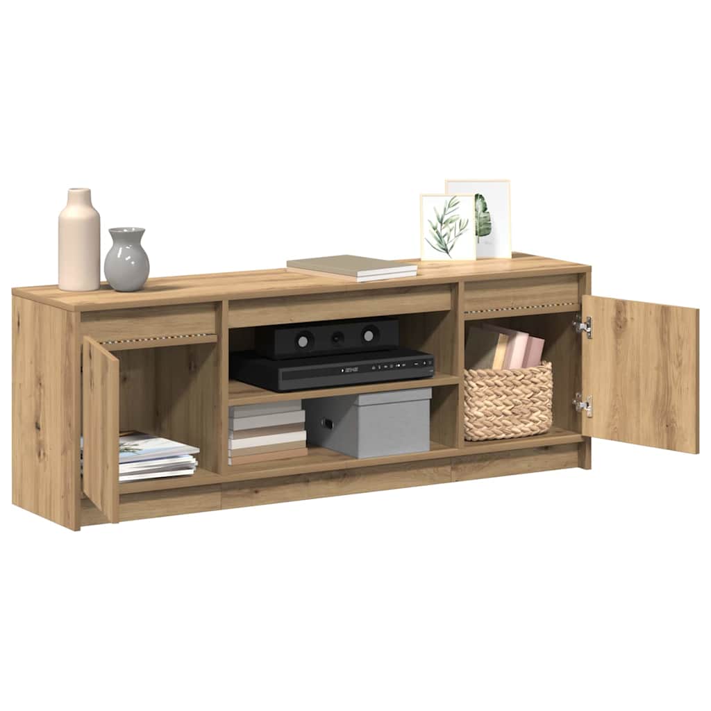 vidaXL TV Units 139.5 x 34 x 50 cm Brown Engineered wood