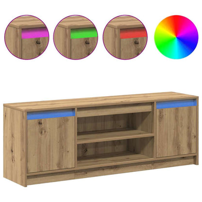 vidaXL TV Units 139.5 x 34 x 50 cm Brown Engineered wood