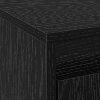 vidaXL TV Units Black 139.5 x 34 x 50 cm Engineered wood