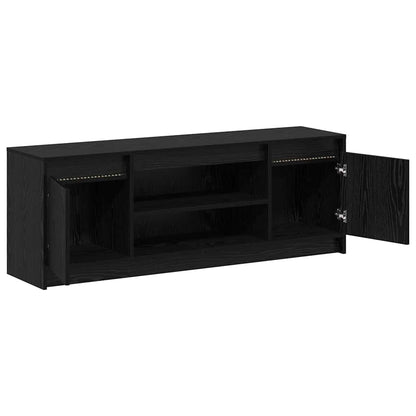 vidaXL TV Units Black 139.5 x 34 x 50 cm Engineered wood