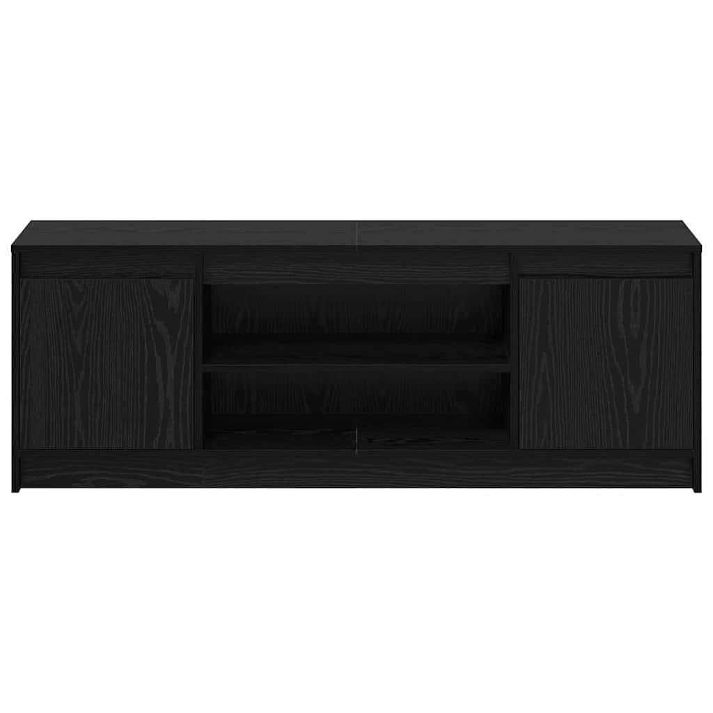 vidaXL TV Units Black 139.5 x 34 x 50 cm Engineered wood