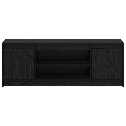 vidaXL TV Units Black 139.5 x 34 x 50 cm Engineered wood