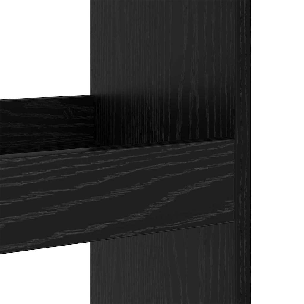 vidaXL Bar Table 60 x 60 x 100 cm Engineered Wood Black Oak