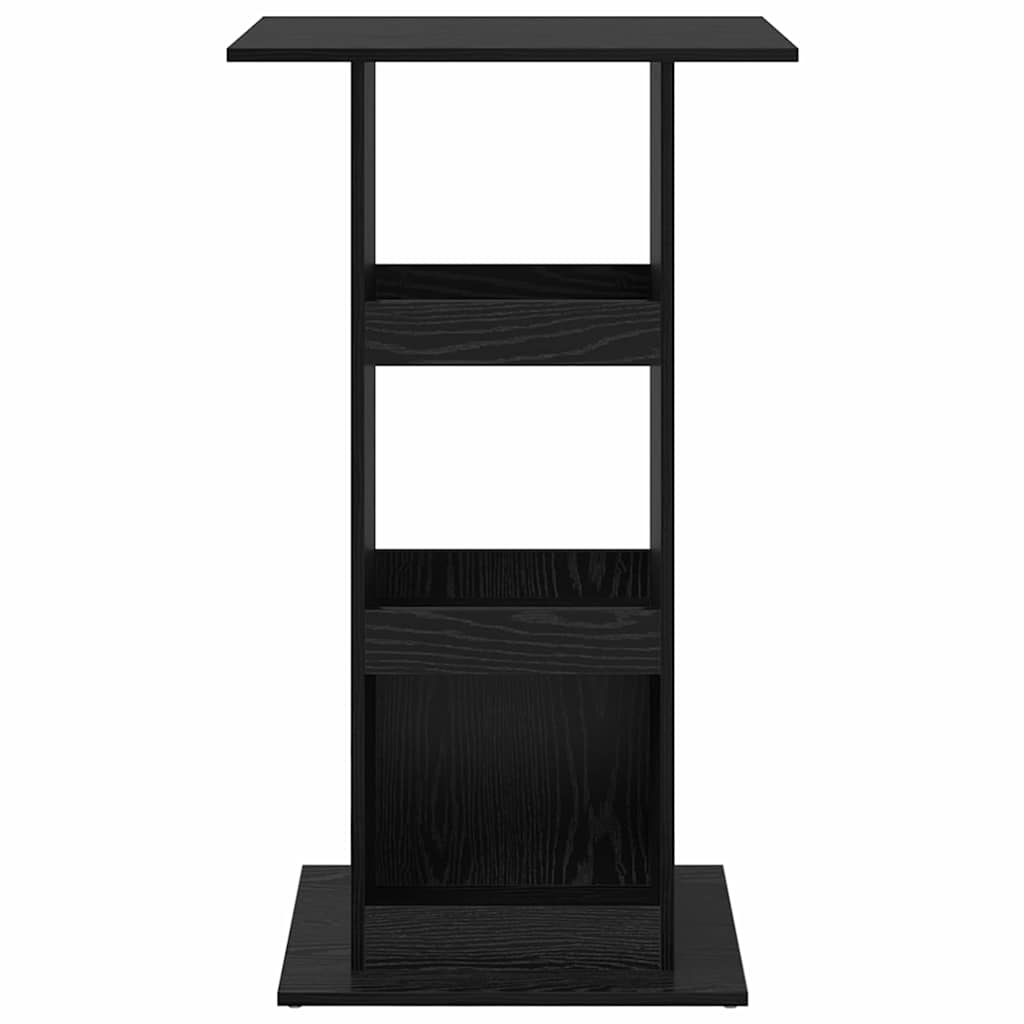 vidaXL Bar Table 60 x 60 x 100 cm Engineered Wood Black Oak