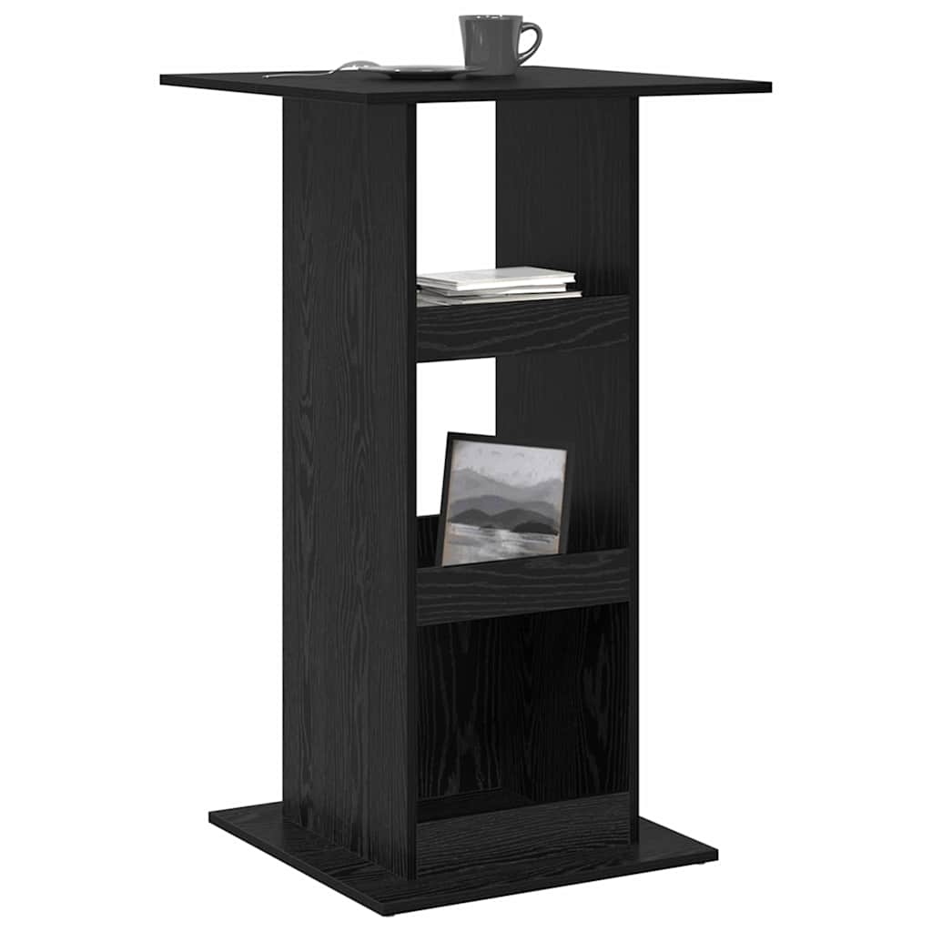 vidaXL Bar Table 60 x 60 x 100 cm Engineered Wood Black Oak