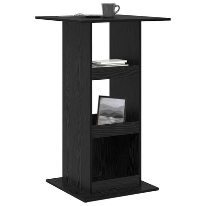vidaXL Bar Table 60 x 60 x 100 cm Engineered Wood Black Oak