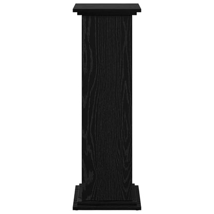 vidaXL Display Stand Black Oak 31 x 30 x 90 cm Engineered wood