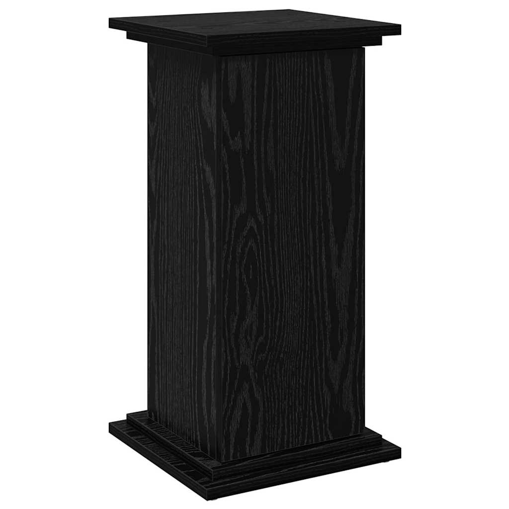 vidaXL Display Stand Black Oak 31 x 30 x 60 cm Engineered wood